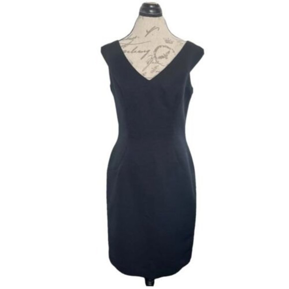 Vestimenta Dress Black Wool Blend Italy Cocktail Evening Festival Party Dinner